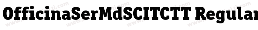OfficinaSerMdSCITCTT Regular字体转换